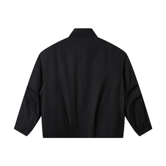 Herren Kurz geschnittener Utility-Blouson mit hohem Funnelkragen und Pattentaschen Nord Taschen