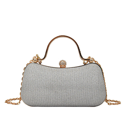 Damen Clutch Tasche mit funkelndem Kettenriemen Nord Taschen