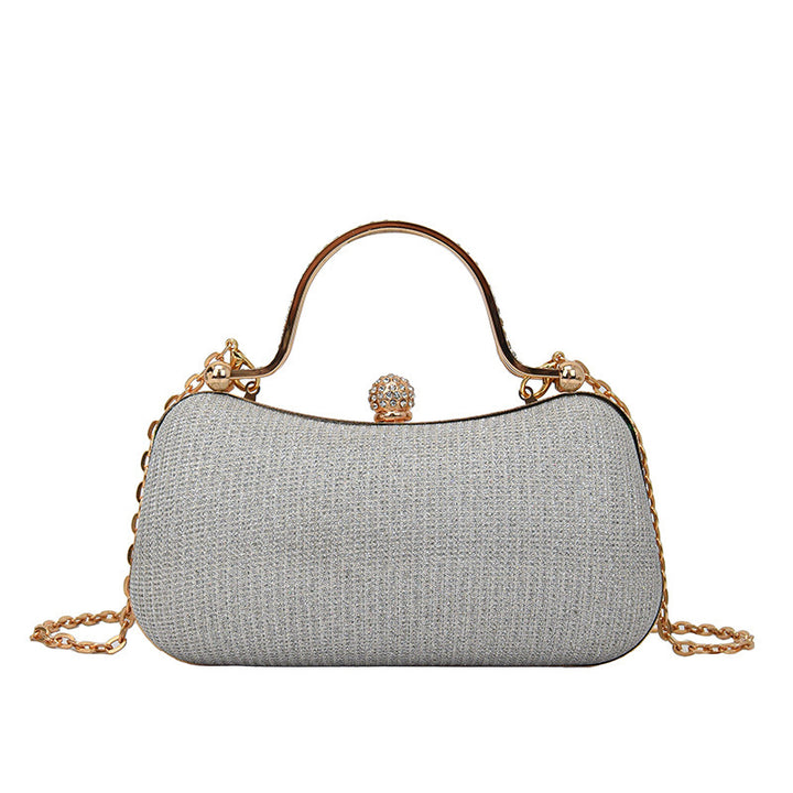 Damen Clutch Tasche mit funkelndem Kettenriemen Nord Taschen
