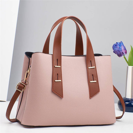 Damen elegante Handtasche mit strukturiertem Obermaterial und abnehmbaren Schulterriemen Nord Taschen