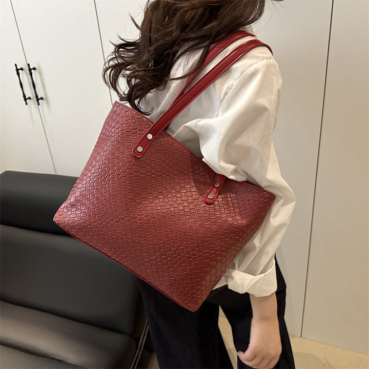 Damen elegante geflochtene Tragetasche Nord Taschen