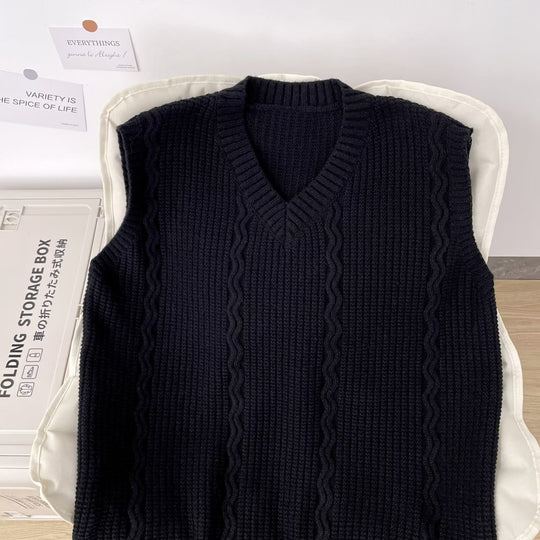 Damen Strickpullover ohne Ärmel Nord Taschen