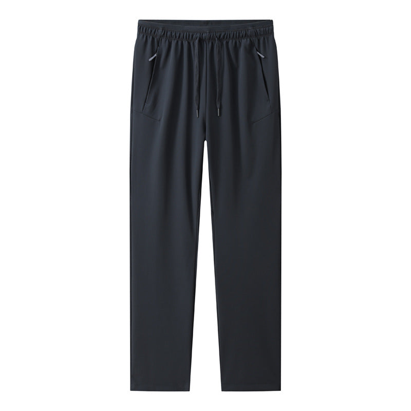 Herren Konische Travel-Jogginghose aus Funktionsjersey mit Elastbund, Kordelzug & verdeckten Reißverschlusstaschen Nord Taschen