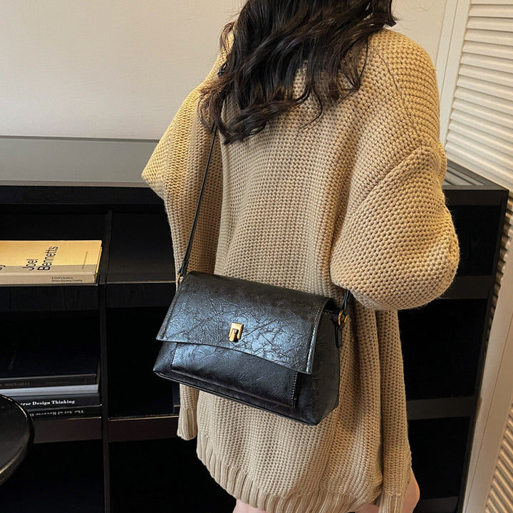 Damen elegante Umhängetasche mit strukturiertem Leder Nord Taschen