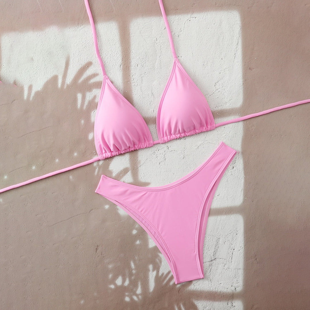 Damen Triangel-Bikini mit verstellbaren BindNord Taschenändern