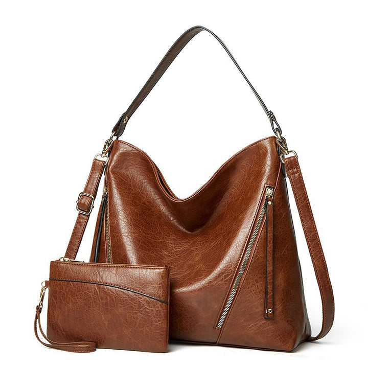 Damen Hobo-Tasche mit eleganter geschwungener Silhouette und praktischen Reißverschlussfächern Nord Taschen