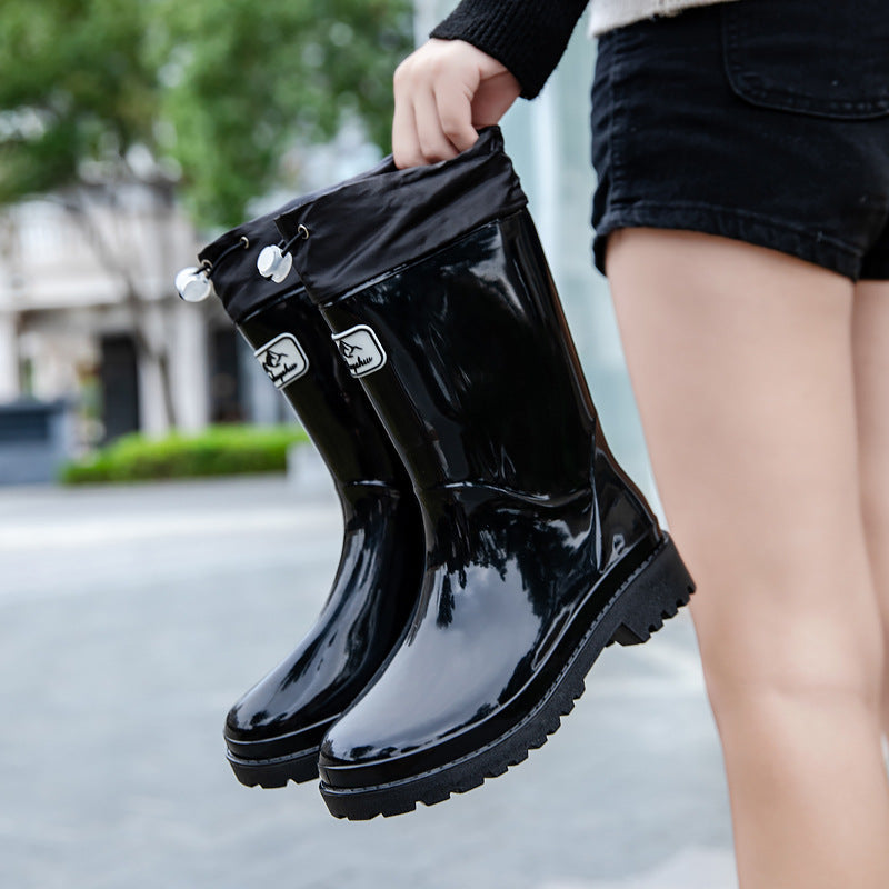 Damen Hochwertige und Stylische Gummistiefel mit Verstellbarem Schnürsystem Nord Taschen