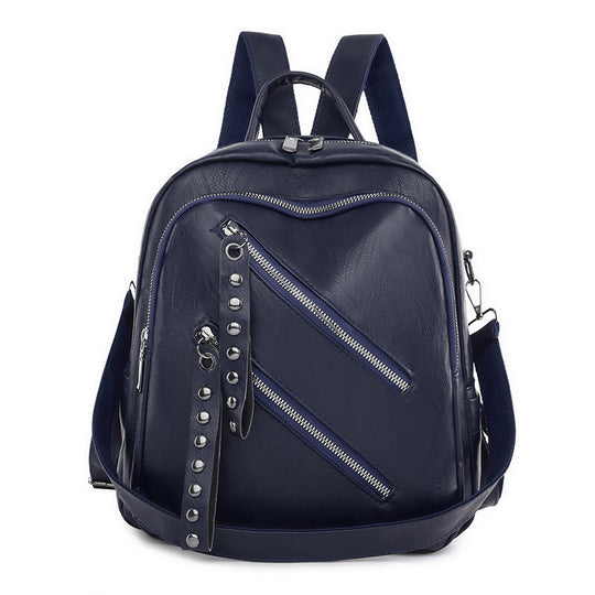 Damen modischer Rucksack mit trendigen Nieten und Reißverschlussdetails Nord Taschen