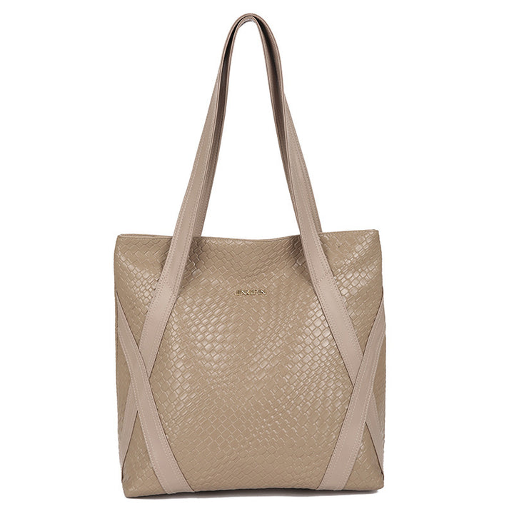 Damen modische Tragetasche mit kunstvollem Flechtdesign Nord Taschen