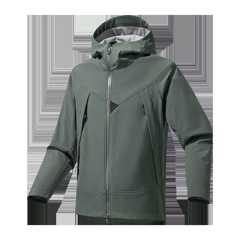 Herren Leichte Softshell‑Hoodiejacke mit winddichter atmungsaktiver Membran und ergonomischem Schnitt Nord Taschen