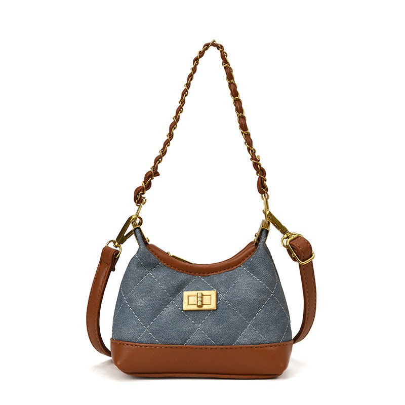 Damen Hobo-Tasche mit elegantem gestepptem Design und luxuriösen Goldakzenten Nord Taschen