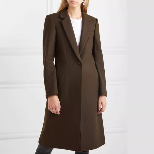 Damen Langmantel im schlanken Tailoring mit schmaler Silhouette Nord Taschen