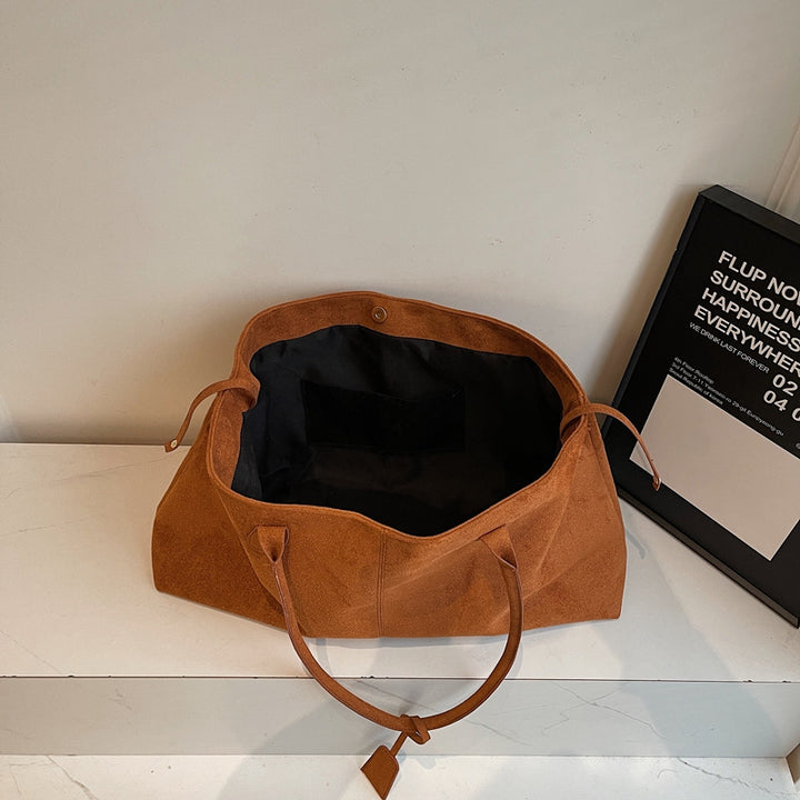 Damen elegante Shopper-Tasche aus weichem Wildleder Nord Taschen