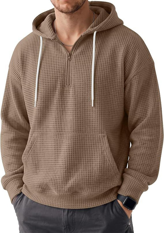 Herren Bequemer Kapuzenpullover mit Reißverschluss Nord Taschen