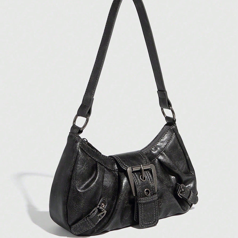 Damen Hobo-Tasche mit modischem Faltendesign und elegantem Gürtelschnallenverschluss Nord Taschen
