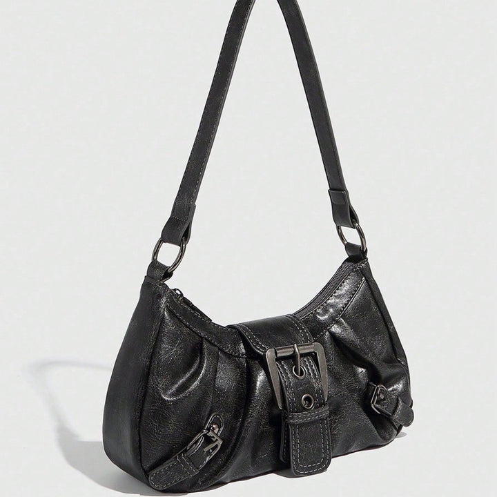 Damen Hobo-Tasche mit modischem Faltendesign und elegantem Gürtelschnallenverschluss Nord Taschen