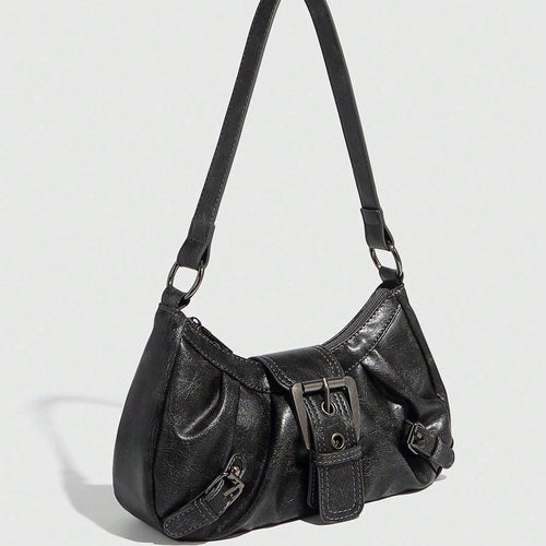 Damen Hobo-Tasche mit modischem Faltendesign und elegantem Gürtelschnallenverschluss Nord Taschen