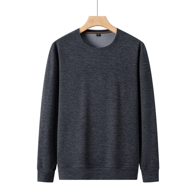 Herren Feines Rundhals-Sweatshirt aus Baumwollmix mit Regular-Fit und Rippbündchen Nord Taschen