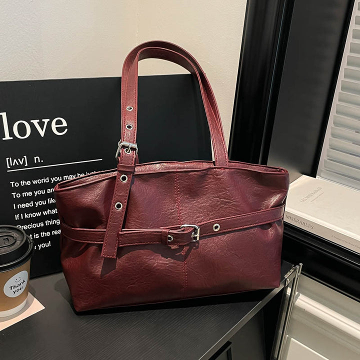 Damen elegante Handtasche mit flexiblem Tragegriff Nord Taschen