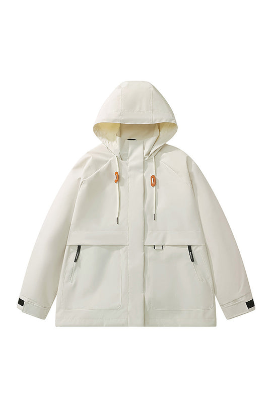 Unisex leichte wind- und wasserabweisende Kapuzenjacke im minimalistischen Utility-Stil Nord Taschen
