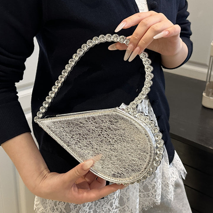 Damen Handtasche mit glitzerndem Kettenriemen Nord Taschen