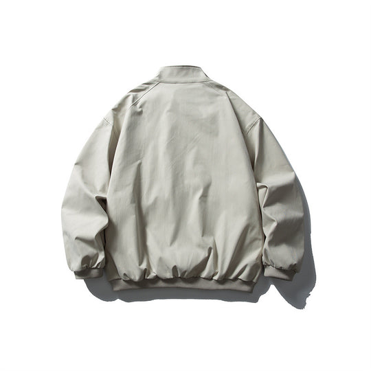 Unisex Oversize Boxy Bomberjacke mit Stehkragen und großen Pattentaschen Nord Taschen