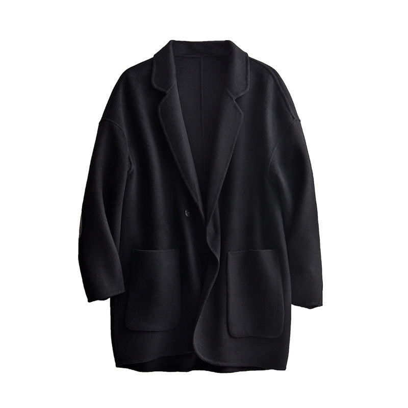 Damen Oversized Wolljacke Nord Taschen