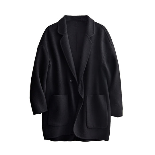 Damen Oversized Wolljacke Nord Taschen