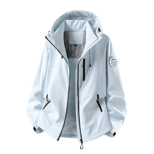Herren Wasserabweisende Softshelljacke mit Kapuze und Reißverschlusstaschen Nord Taschen