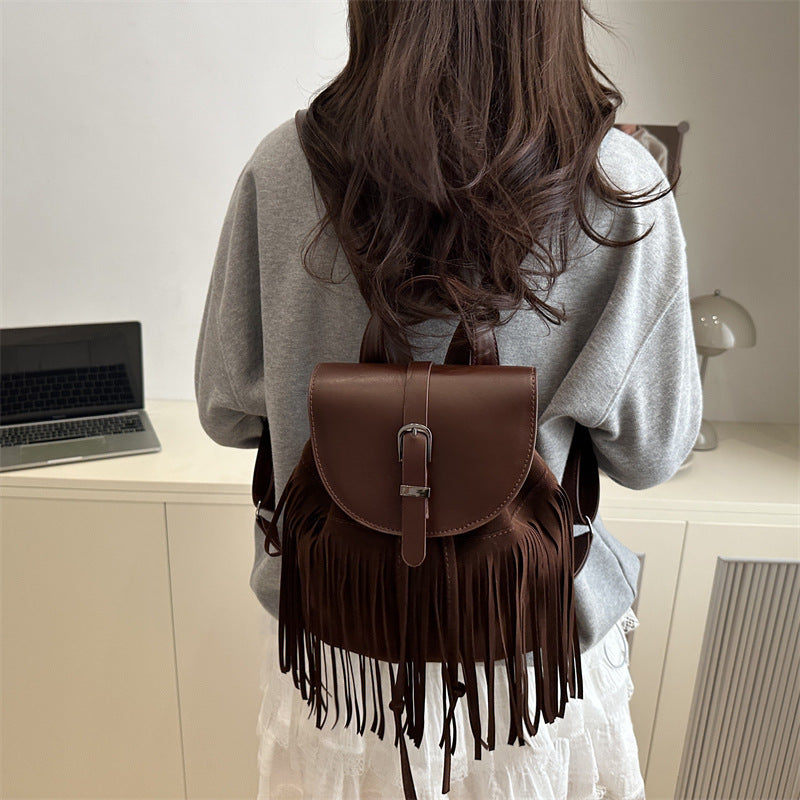 Damen Rucksack mit Fransen Nord Taschen