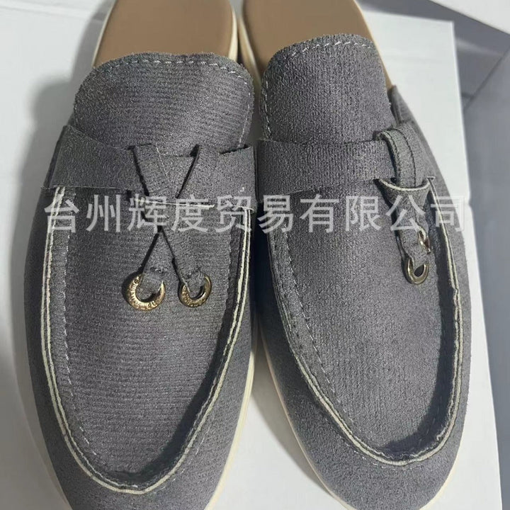 Damen Mokassin-Pantoletten mit elegantem Design und hochwertiger Oberflächenstruktur