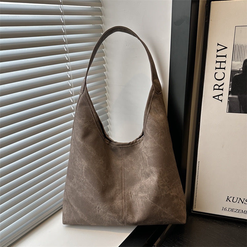 Damen elegante Hobo-Tasche aus weichem Kunstleder Nord Taschen