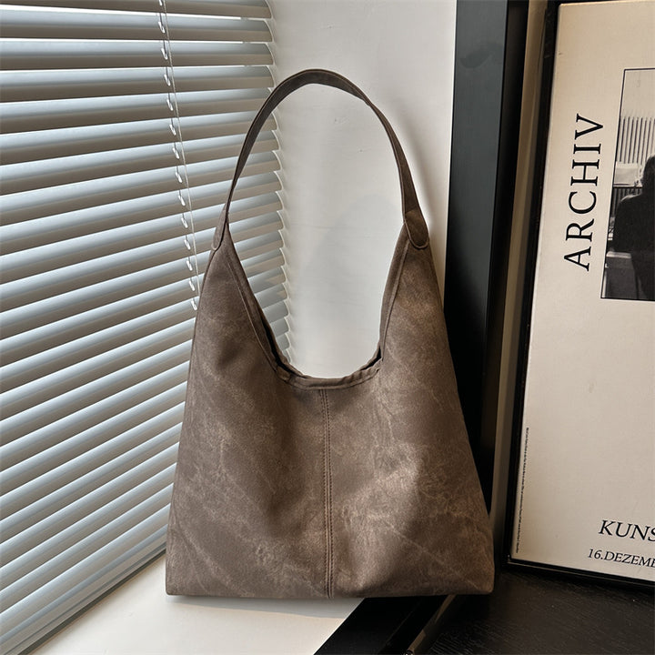 Damen elegante Hobo-Tasche aus weichem Kunstleder Nord Taschen