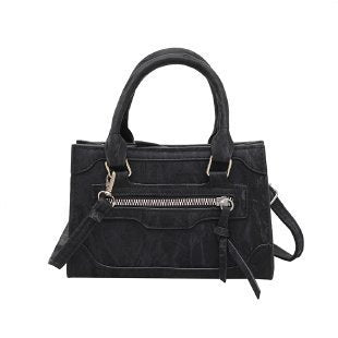 Damen stilvolle Handtasche mit dekorativem Reißverschluss Nord Taschen