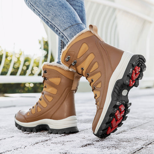 Damen Wasserdichte Winterstiefel mit isolierendem Futter und rutschfester Sohle Nord Taschen