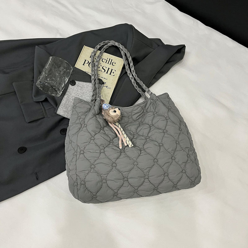 Damen modische Beuteltasche mit geflochtenen Griffen Nord Taschen