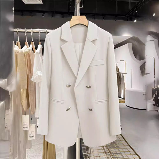 Damen Modischer Zweireiher Blazer Nord Taschen