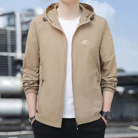 Herren Leichte Windjacke Nord Taschen