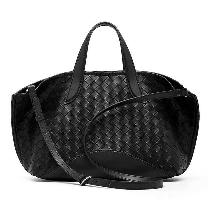 Damen geflochtene Ledertasche Nord Taschen