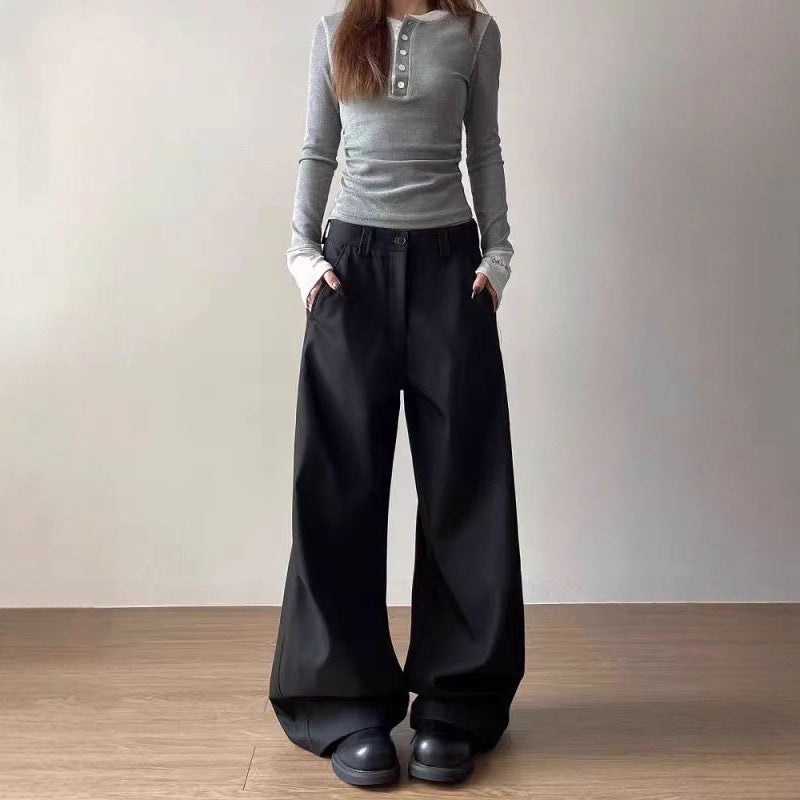 Damen Übergroße Stoffhose Nord Taschen