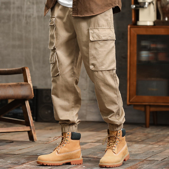Herren Utility-Cargo-Jogger mit verstärkten Beintaschen und elastischem Knöchelbund Nord Taschen