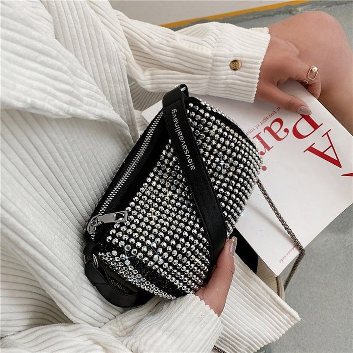 Damen elegante Umhängetasche mit Strassverzierungen Nord Taschen