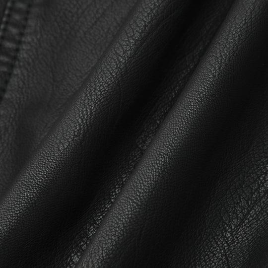 Damen Schlanke Echtlederjacke mit Stehkragen, Stepppaneelen und Reißverschluss Nord Taschen