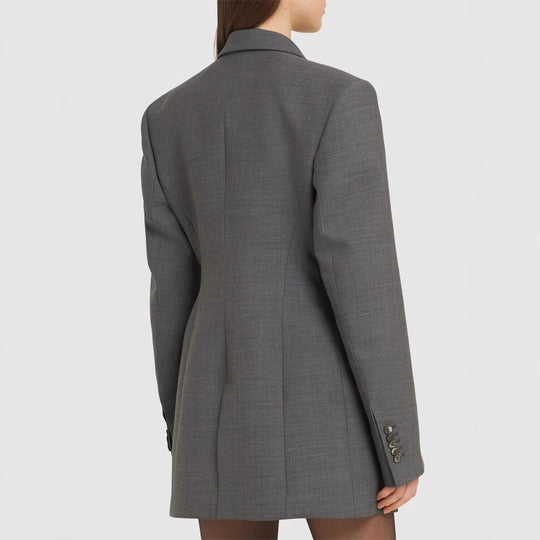 Damen Oversize-Blazer mit langer Silhouette und markanter Schulterpartie Nord Taschen