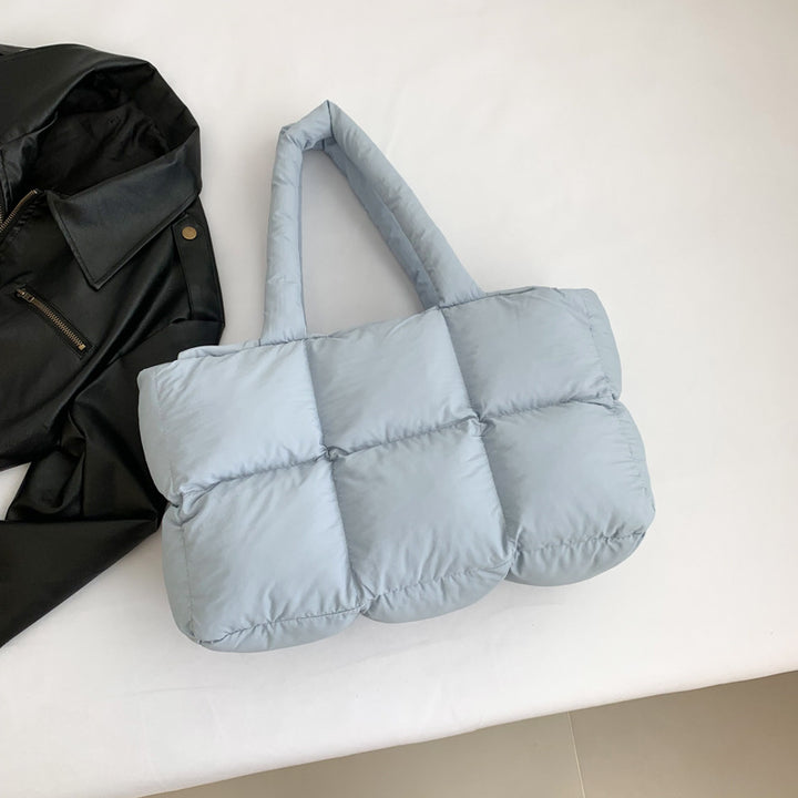 Damen PU Leder Shopper Tasche mit ergonomischem Tragegriff und moderner Steppung Nord Taschen