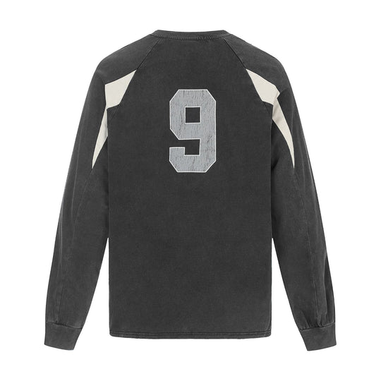 Herren Retro-Sweatshirt im Vintage-Sportswear-Look mit Raglanärmeln und Nummernprint Nord Taschen