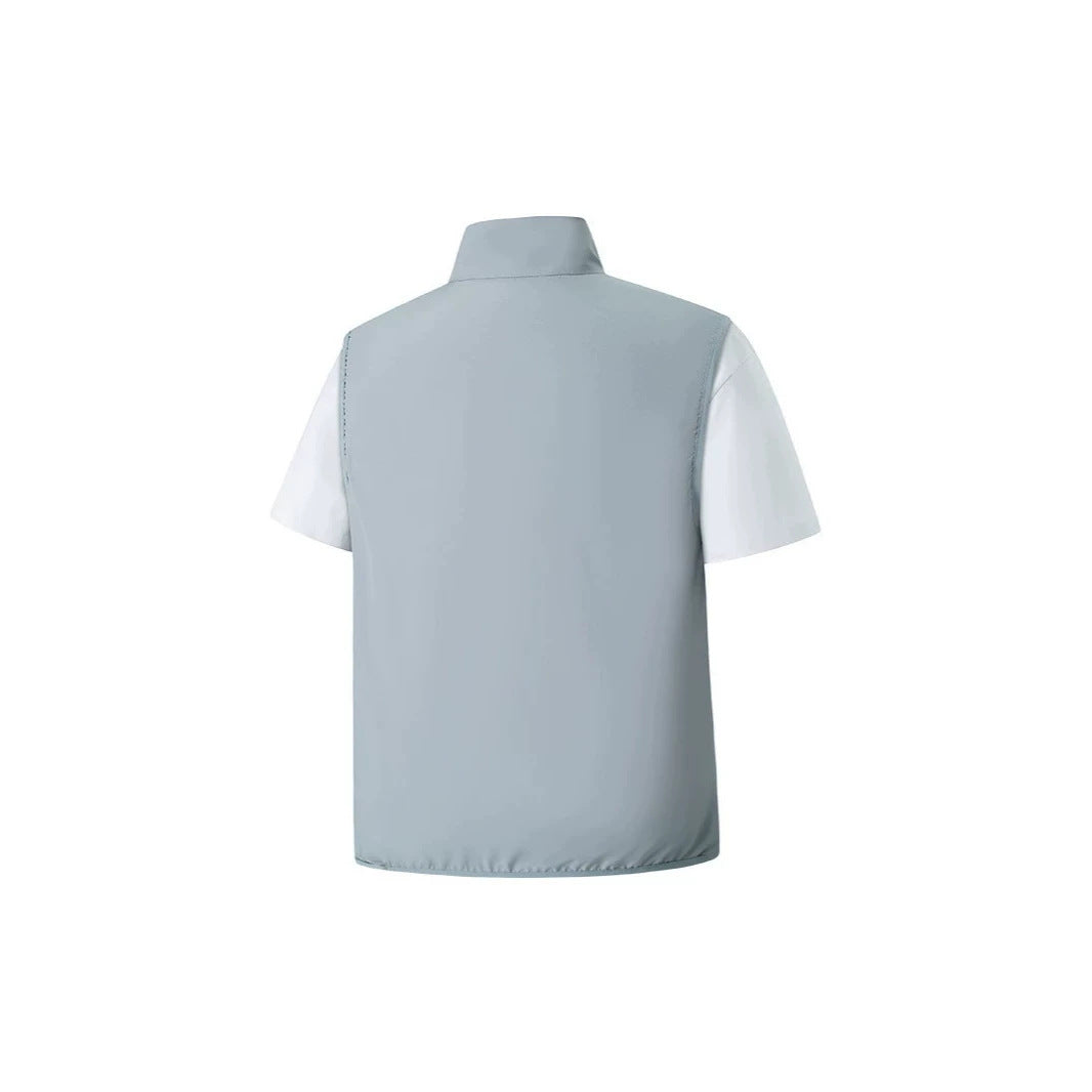 Herren Leichte Softshell-Utility-Weste mit Stehkragen, wasserabweisender Außenlage und Reißverschlusstaschen Nord Taschen