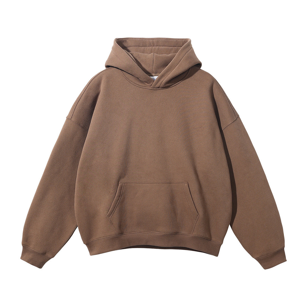 Unisex nan weit geschnittener Kapuzenpullover aus Bio-Baumwolle mit Kängurutasche Nord Taschen
