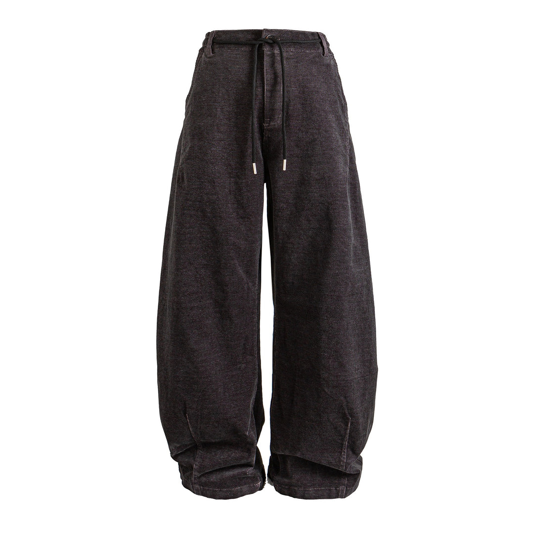 Damen Lässige Jogger-Jeans mit elastischem Bund und Kordelzug Nord Taschen