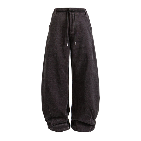 Damen Lässige Jogger-Jeans mit elastischem Bund und Kordelzug Nord Taschen